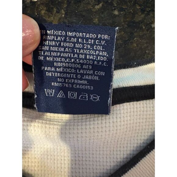 Polo Ralph Lauren Men's 2XL Ivory Pajama Top Long Sleeve V-Neck - Picture 8 of 9